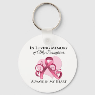Im Gedächtnis meiner Tochter - Brustkrebs Schlüsselanhänger