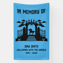 Im Gedächtnis Pferderennfahrer Beerdigung Banner