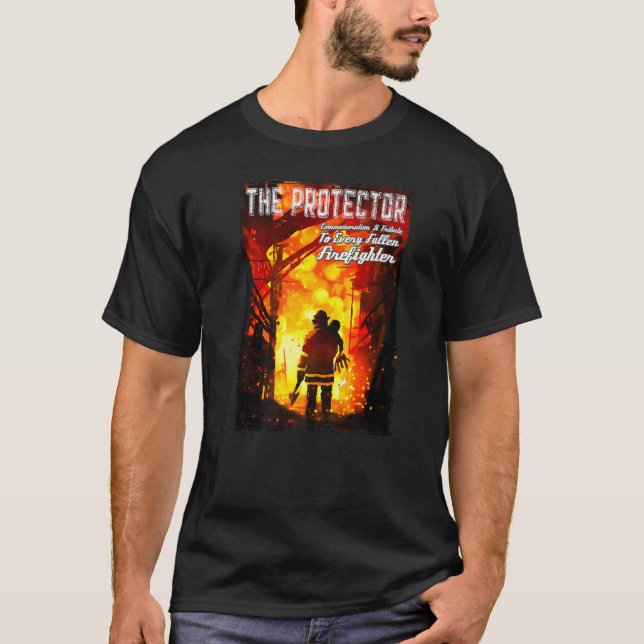 Im Gedächtnis und in der Ehre der Feuerwehrleute,  T-Shirt (Vorderseite)
