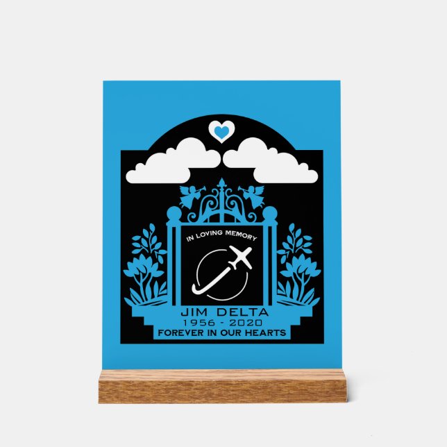 Im Gedächtnispilotengeschenk Acrylschild (Vorderseite)
