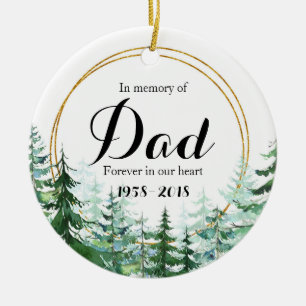 Im Gedenken an den Vater Weihnachtsgeschenke Keramik Ornament
