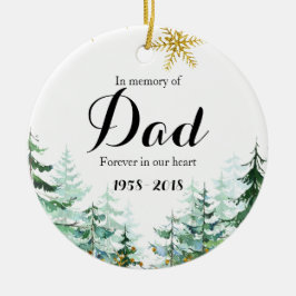 Im Gedenken an den Vater Weihnachtsgeschenke Keramik Ornament