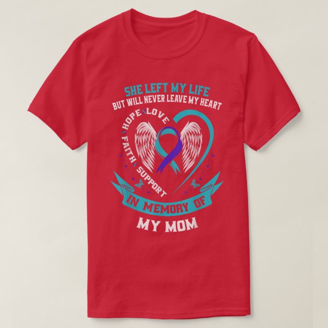 Im Gedenken an den Verlust meiner Mama an Mutter S T-Shirt (Design vorne)