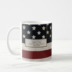 Im Gedenken an den Vintagen Tag der amerikanischen Kaffeetasse