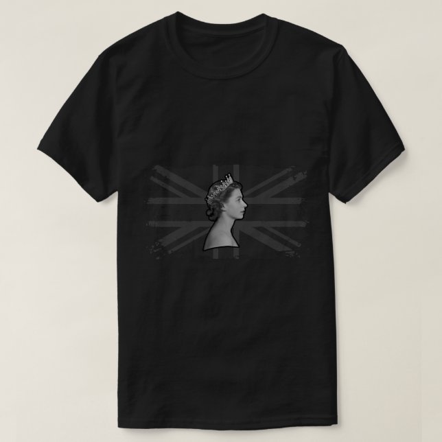 Im Gedenken an Königin Elisabeth T-Shirt (Design vorne)