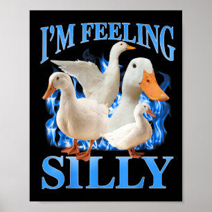 Im Gefühl Albern Funny Goose Meme Bootleg Vintag Poster