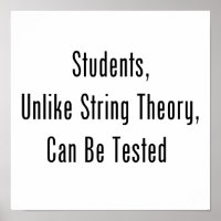 Im Gegensatz zur String-Theorie können Studenten g