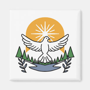 Im Geist Gottes erwachen wir - Glaube und Freiheit Magnet