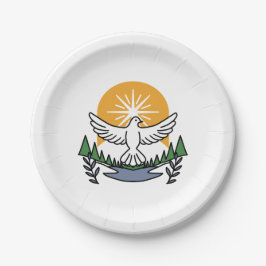 Im Geist Gottes erwachen wir - Glaube und Freiheit Pappteller