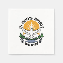 Im Geist Gottes erwachen wir - Glaube und Freiheit Serviette