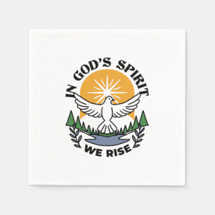 Im Geist Gottes erwachen wir - Glaube und Freiheit Serviette