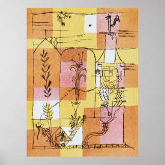 Im Geiste von Hoffmann (1921) von Paul Klee Poster