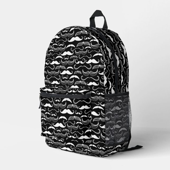 Im Gentlemen's Club. Pattern Bedruckter Rucksack (Rückseitige Ecke Rechts)