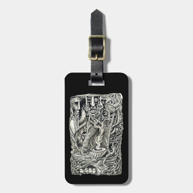 Im Gepäckraum Gepäckanhänger (Vorderseite vertikal)