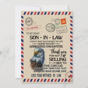 im Gesetz Mein Schwiegersohn von der Mutter Feiertagskarte