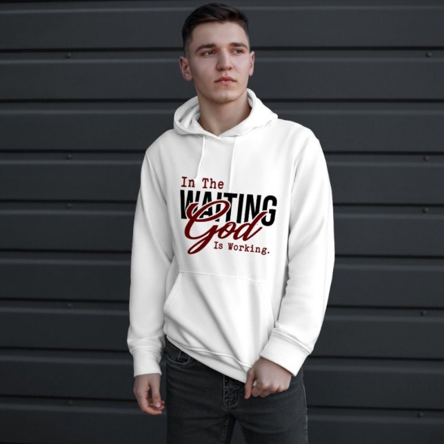 Im Gewartet arbeitet Gott Hoodie (Von Creator hochgeladen)