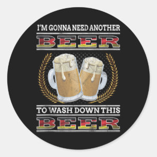 Im Gonna braucht ein anderes deutsches Bier Bavari Runder Aufkleber
