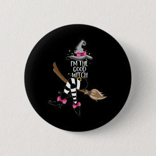Im Good Hexe Halloween Matching Group Costum Button