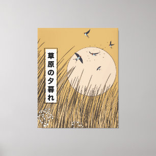 Im Grasland Leinwanddruck