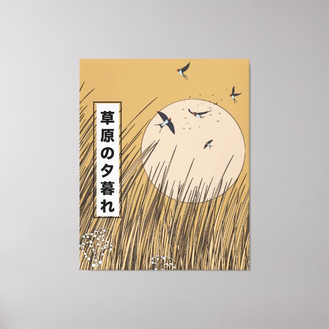 Im Grasland Leinwanddruck (Vorderseite)