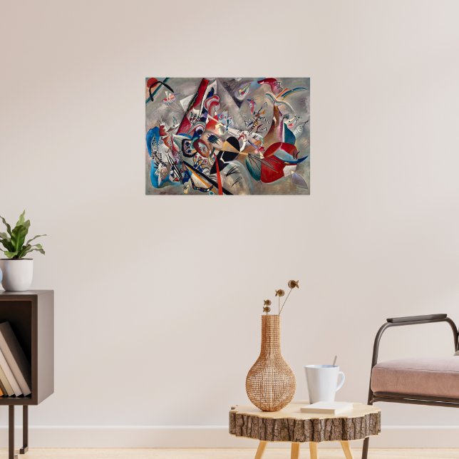 Im Grau von Wassily Kandinsky Poster (Wohnzimmer 3)