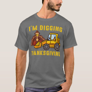 Im Gravur Erntedank Türkei Traktor Kleinkind Kid T-Shirt