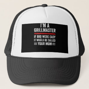 im Grillmeister, wenn die Grillen einfach war Truckerkappe