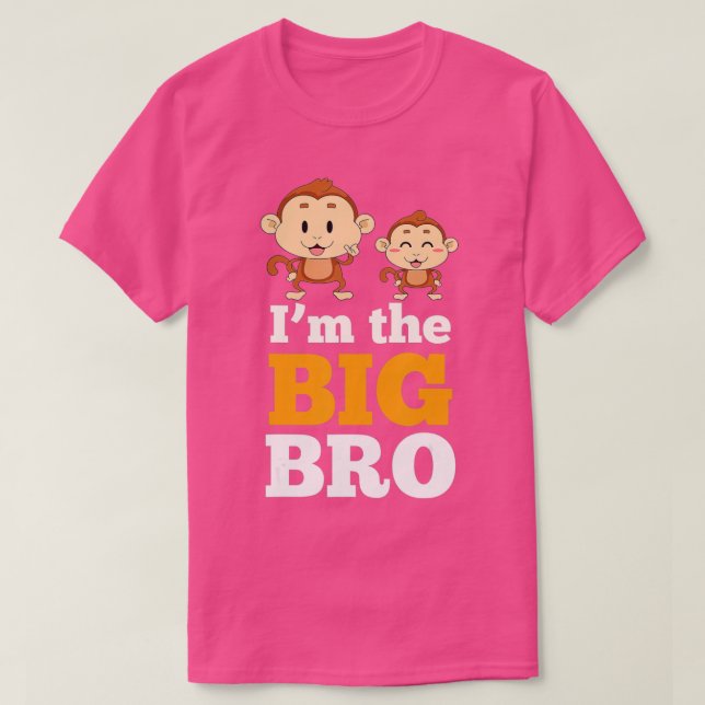 Im Großen Bro, Niedlichen Affenbrüder von Zany Bra T-Shirt (Design vorne)