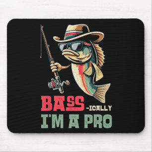 Im Grunde bin ich ein Profi für lustige Angler Mousepad
