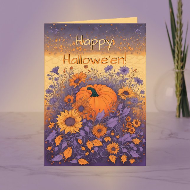 Im Halloween-Garten Feiertagskarte (Von Creator hochgeladen)