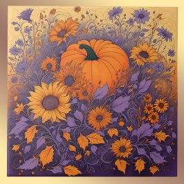 Im Halloween-Garten Fliese