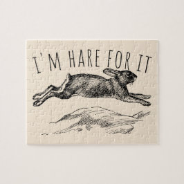 I'm Hare For It Punny Bunny Encouraging Puzzle