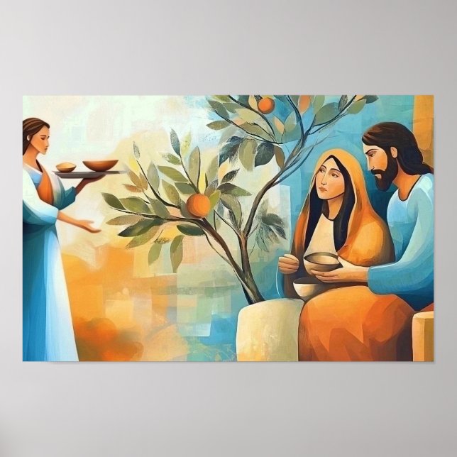 Im Hause von Martha und Maria Poster (Vorne)