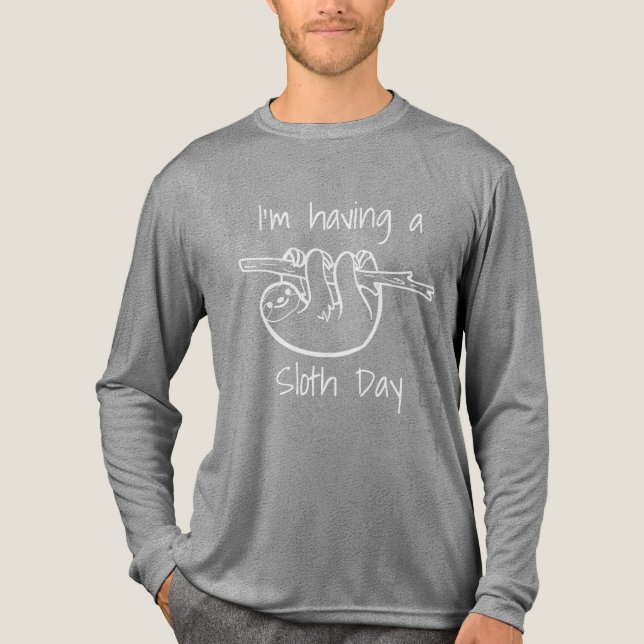 I'm Having a Sloth Day Tri-Blend Shirt (Vorderseite)