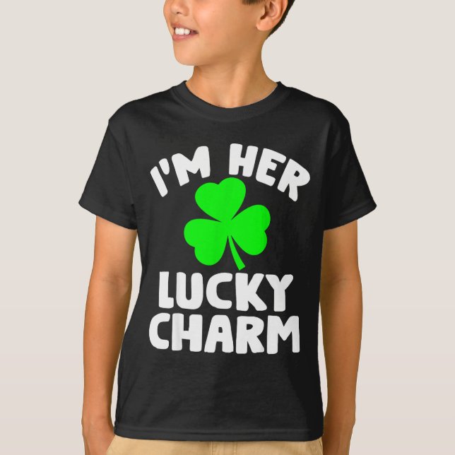 I'm Her Lucky Charm Funny Couples St Patrick's Day T-Shirt (Vorderseite)