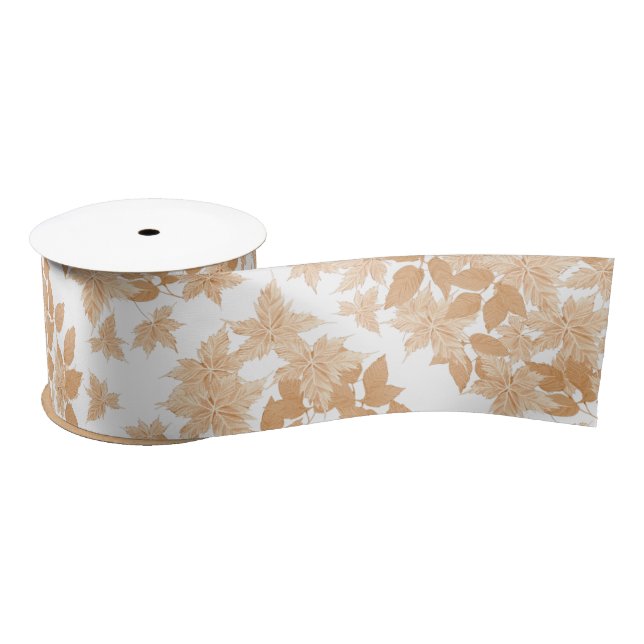 Im Herbst fällt das Band. Satinband (Spule)