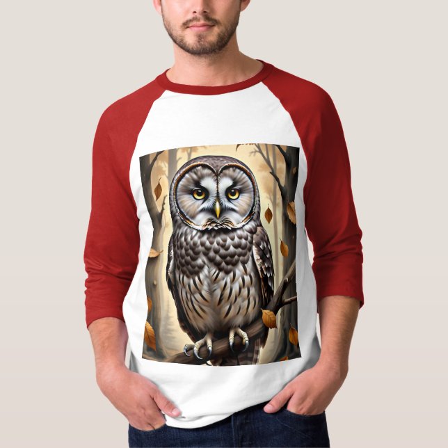 🍂 im Herbst 🦉 | Waldweisheit T-Shirt (Vorderseite)