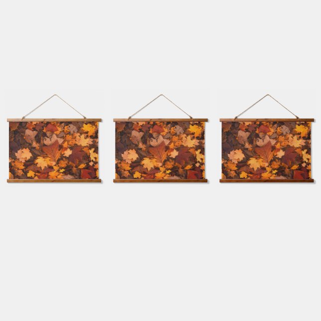 im Herbst Wandteppich Mit Holzrahmen (Dreifach)