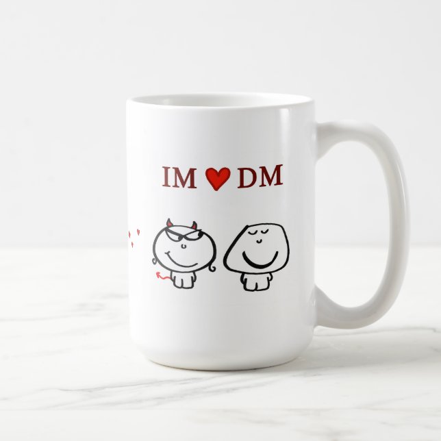 "IM Herz DM " Tasse (Rechts)