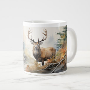 Im Herzen der Wildnis: Majestic Elk Jumbo-Tasse