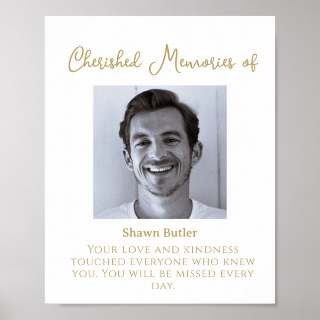 Im Herzen des Gedächtnisses, ein elegantes Hochzei Poster (Vorne)