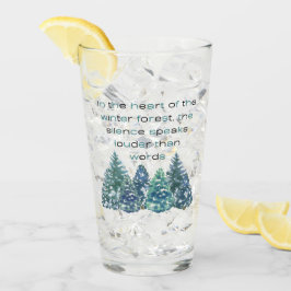 Im Herzen des Winterwaldes Glas