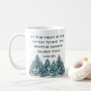Im Herzen des Winterwaldes Kaffeetasse