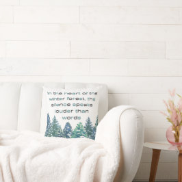 Im Herzen des Winterwaldes Kissen