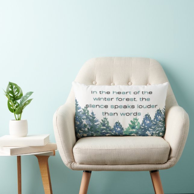 Im Herzen des Winterwaldes Lendenkissen (Stuhl )