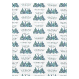 Im Herzen des Winterwaldes Tischdecke