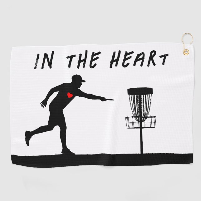 Im Herzen Golfhandtuch (Horizontal)