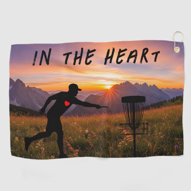 Im Herzen Golfhandtuch (Horizontal)