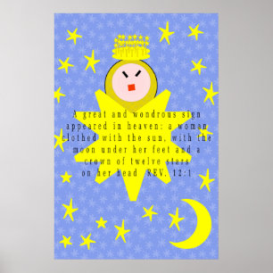 Im Himmel erschien ein großes und wundervolles Zei Poster
