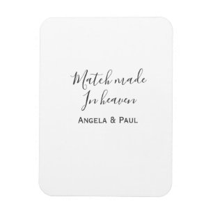 Im Himmel geschlossen Name Paar Hochzeit einfach Magnet